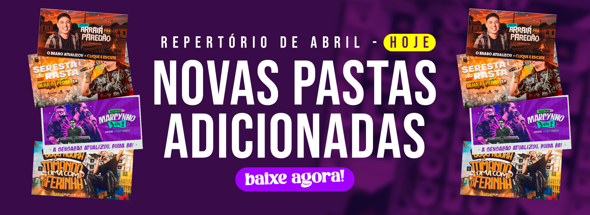 BANNER PRE-VENDA REPERTÓRIO ATUALIZADO DE ABRIL